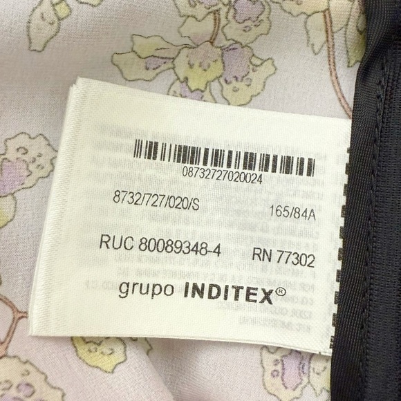 NWT Zara Limited Edition 100% Silk Floral Maxi Dress in Green Multi Sz S - Picture 8 of 16